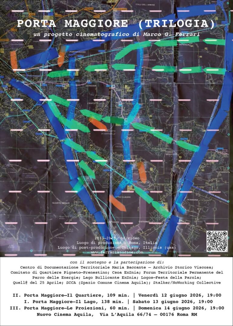 PRIME PROIEZIONI DEL PROGETTO CINEMATOGRAFICO PORTA MAGGIORE (TRILOGIA) DI MARCO G. FERRARI