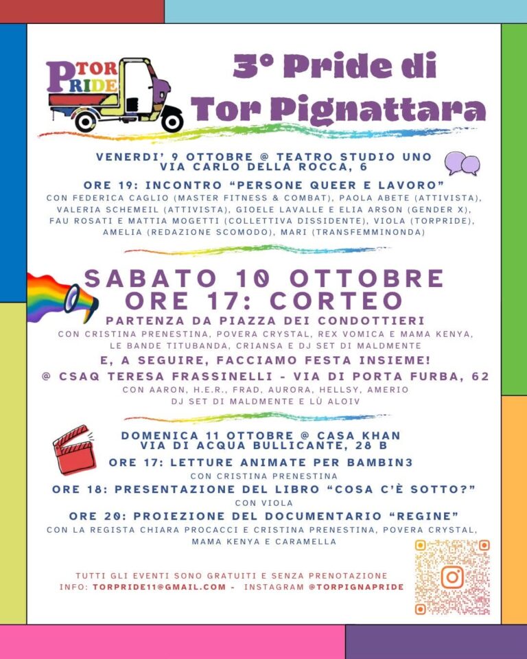3° PRIDE DI TOR PIGNATTARA