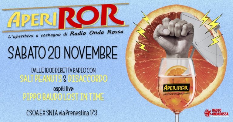 APERIROR – L’aperitivo a sostegno di Radio Onda Rossa