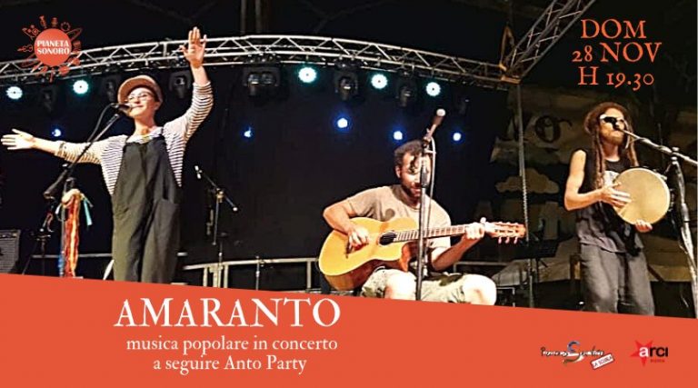 Amaranto – musica popolare in concerto + Anto party