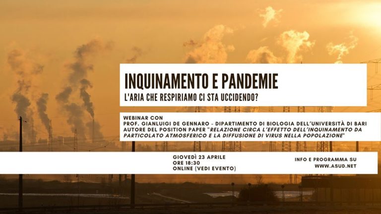 Inquinamento e pandemie: l’aria che respiriamo ci sta uccidendo?