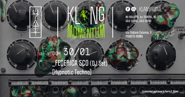Klang Momentum presenta: Federica Sco (DJ Set)
