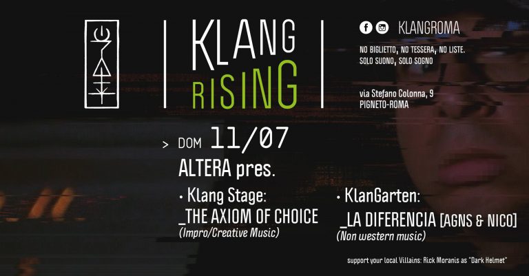 Klang Rising presenta ALTERA w/ THE AXIOM OF CHOICE + LA DIFERENCIA