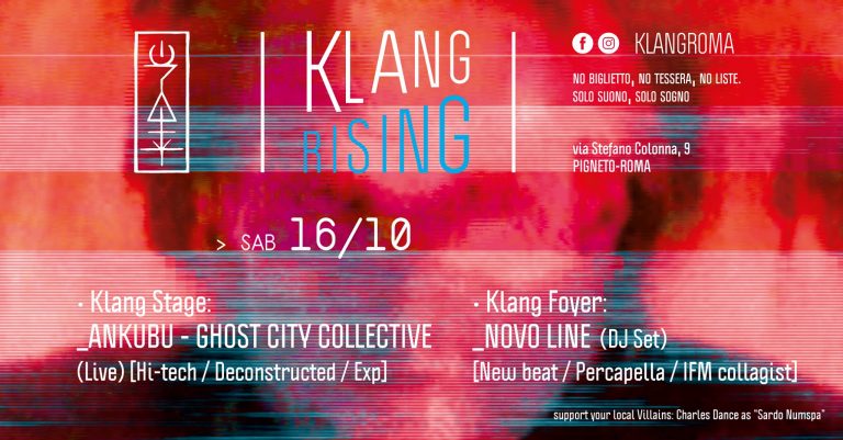 Klang Rising presenta: Ankubu – Ghost City Collective (Live) + Novo Line (DJ Set)
