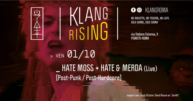 Klang Rising presenta: Hate Moss + Hate & Merda (Live)