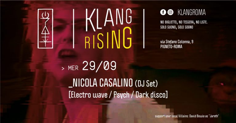 Klang Rising presenta: Nicola Casalino (DJ set)