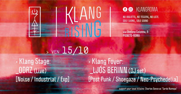 Klang Rising presenta: ODRZ (Live) + Ljós Berinn (DJ set)