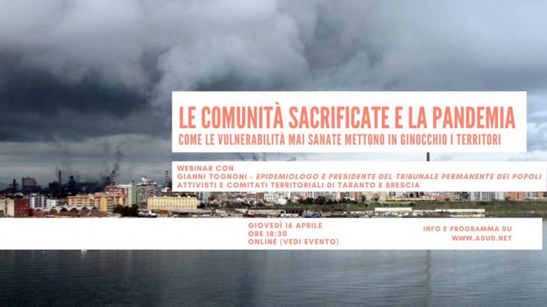 Le comunità sacrificate e la Pandemia. Con Gianni Tognoni