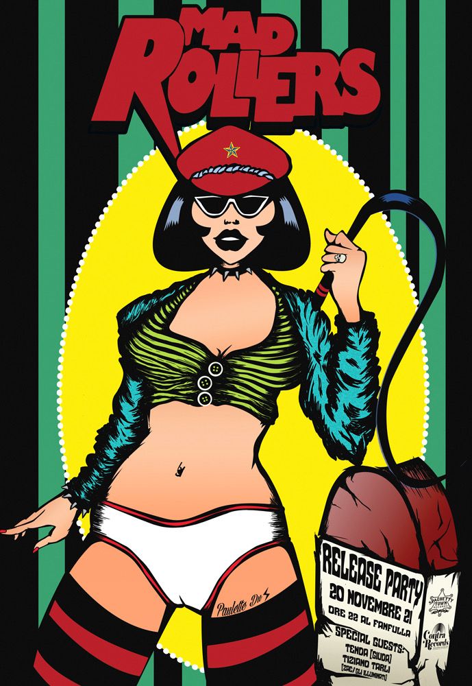 MAD ROLLERS (Release Party) & The Delinquents at Fanfulla 5/a!