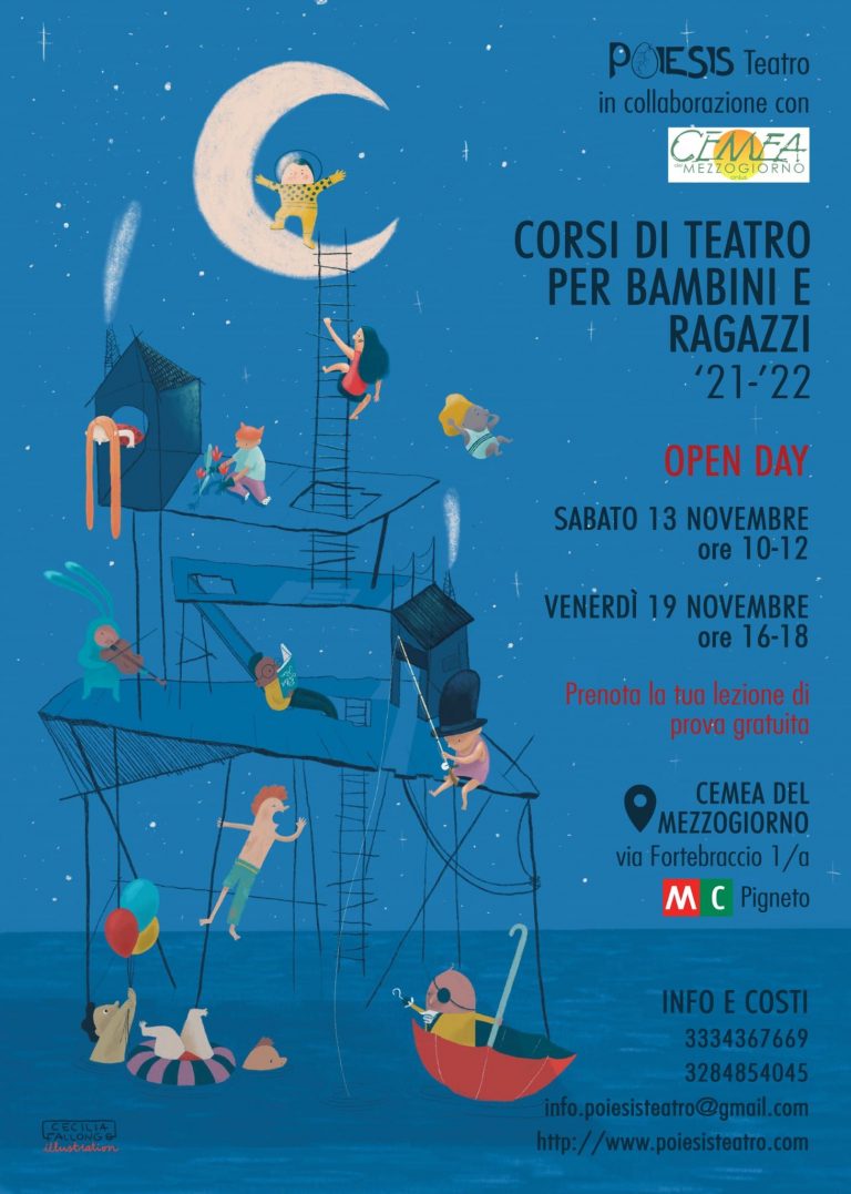 OPEN DAY – CORSI DI TEATRO PER BAMBINI E RAGAZZI