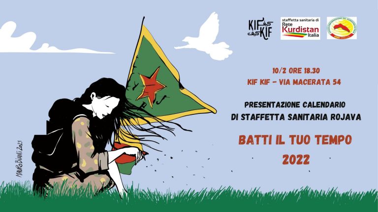 Presentazione del calendario “Batti il tuo tempo nel 2022” – Staffetta sanitaria Rojava