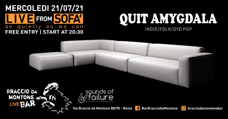 Live from Sofa’ – As Quietly As We Can w/ Quit Amygdala (DYD Pop/SynthFolk)