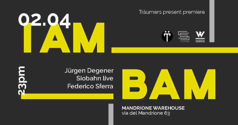 TRÄUMERS presents . I AM BAM . Italian Premiere