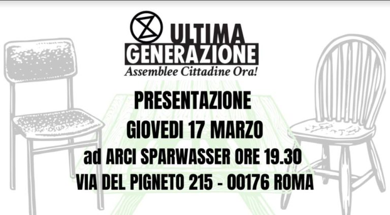 Ultima generazione / presentazione a Sparwasser